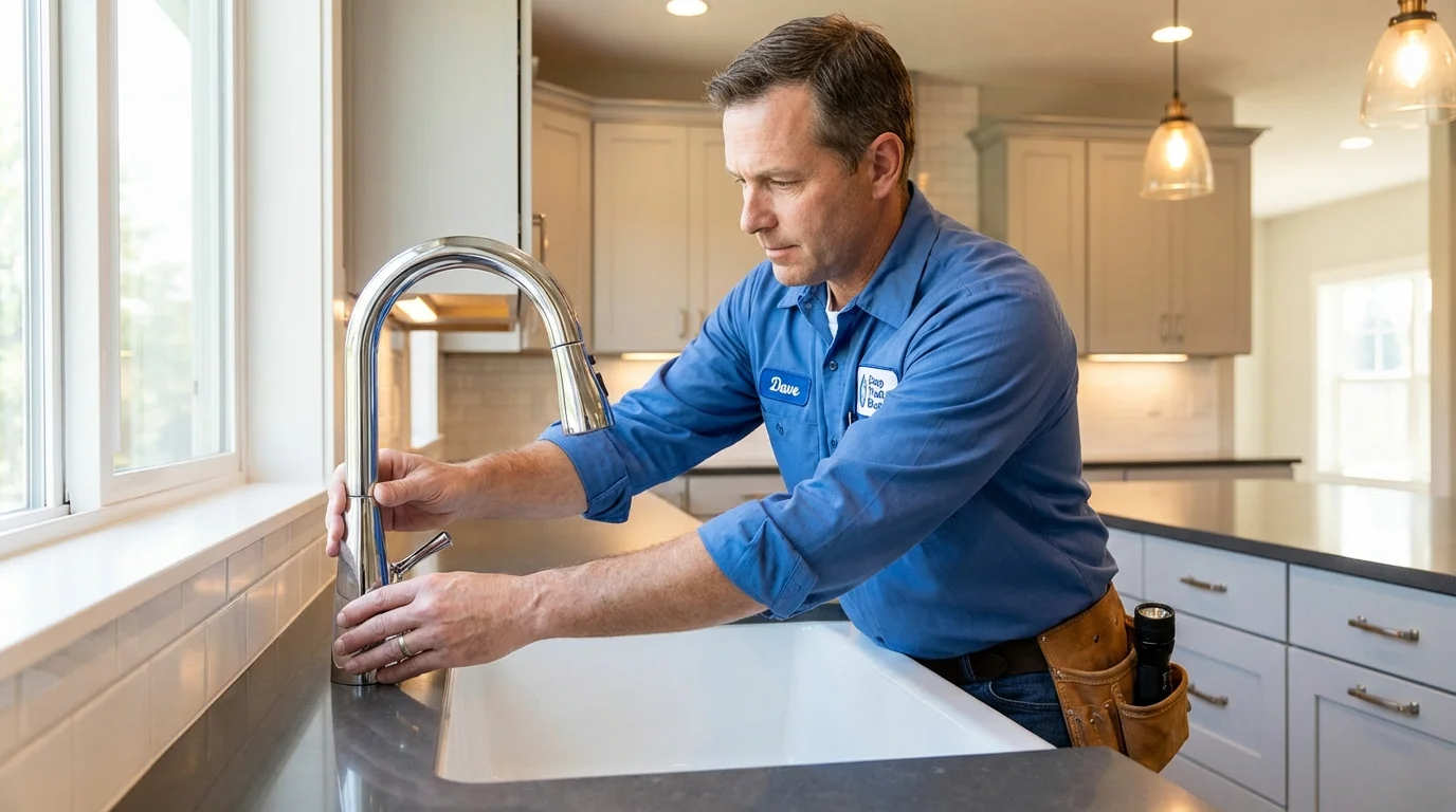 Kitchen faucet installation by Johns Plumbing LLC in Woods Cross