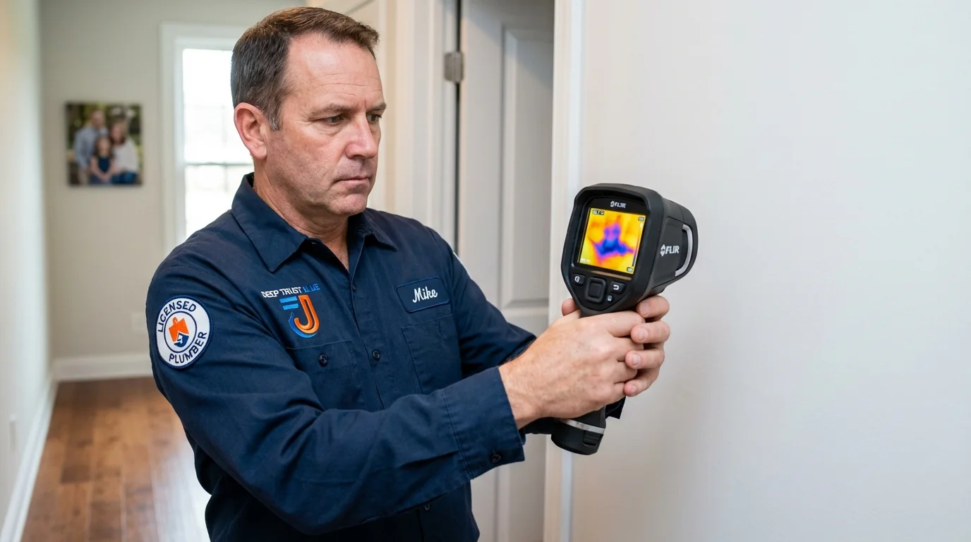 Thermal imaging leak detection by Johns Plumbing LLC in Woods Cross